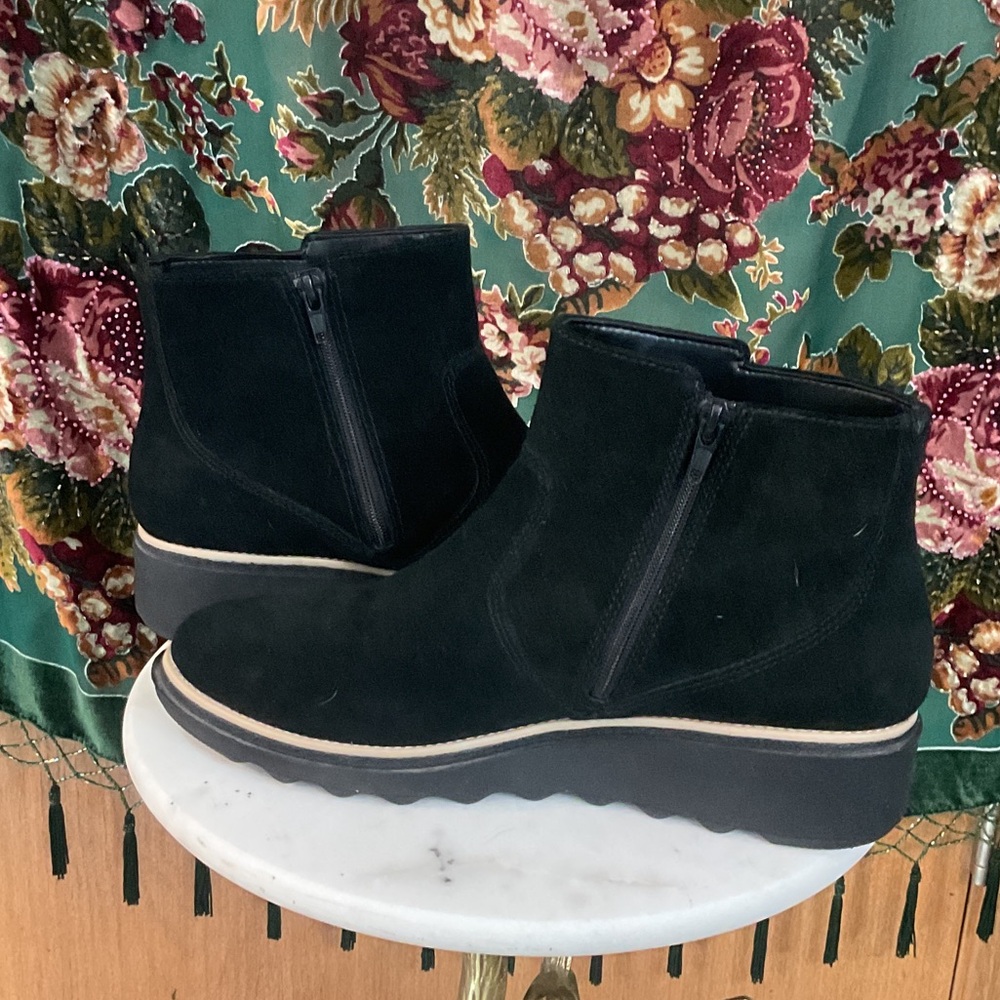 Clarks Black Ankle Boots